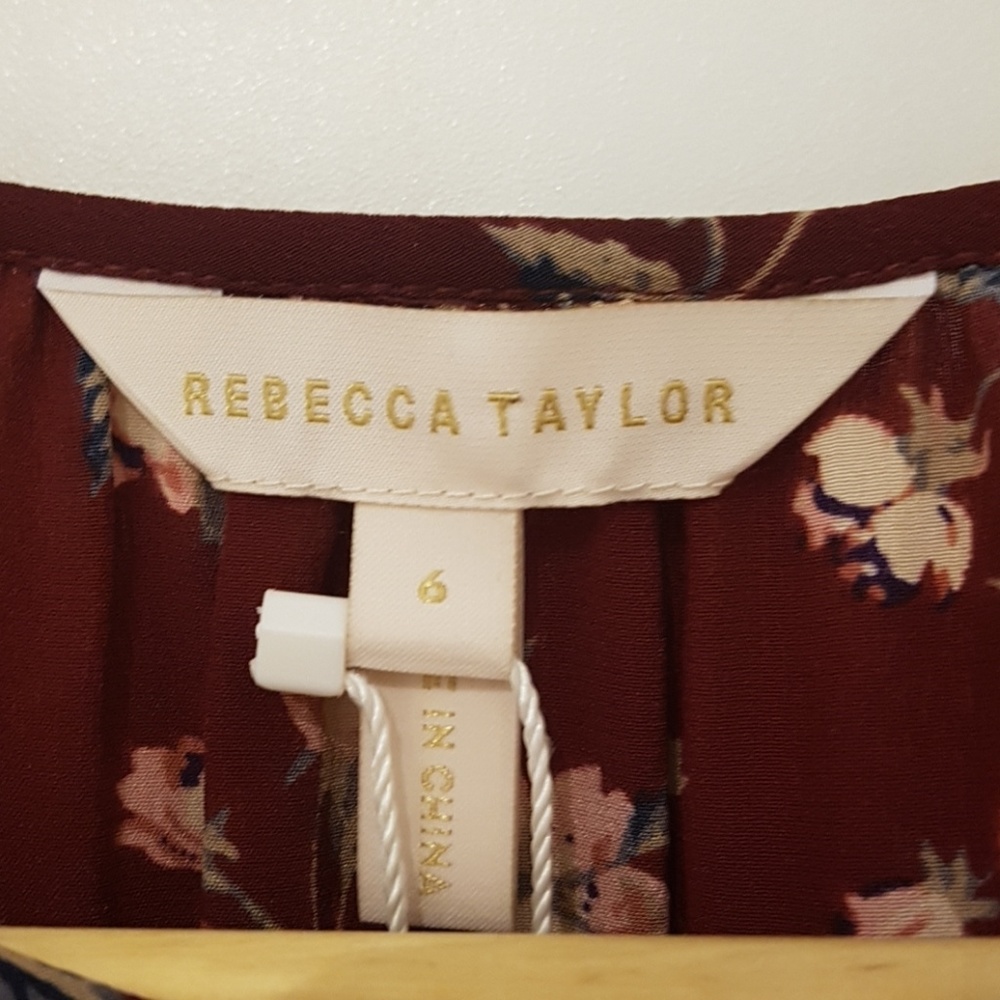 Rebecca Taylor "tilda" silk floral top - Picture 4 of 7